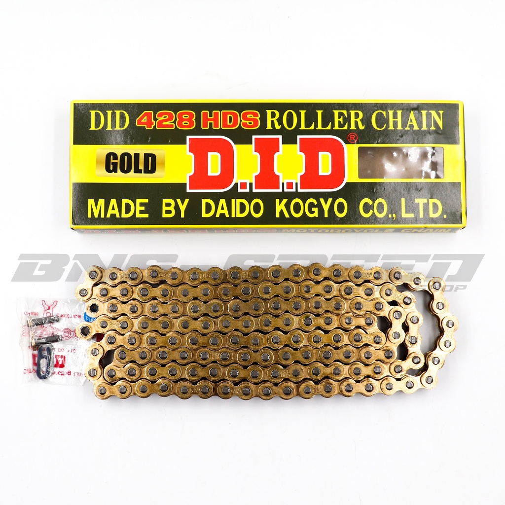โซ่ DID 428 HDS 136L - Gold แบบไม่มีโอริง