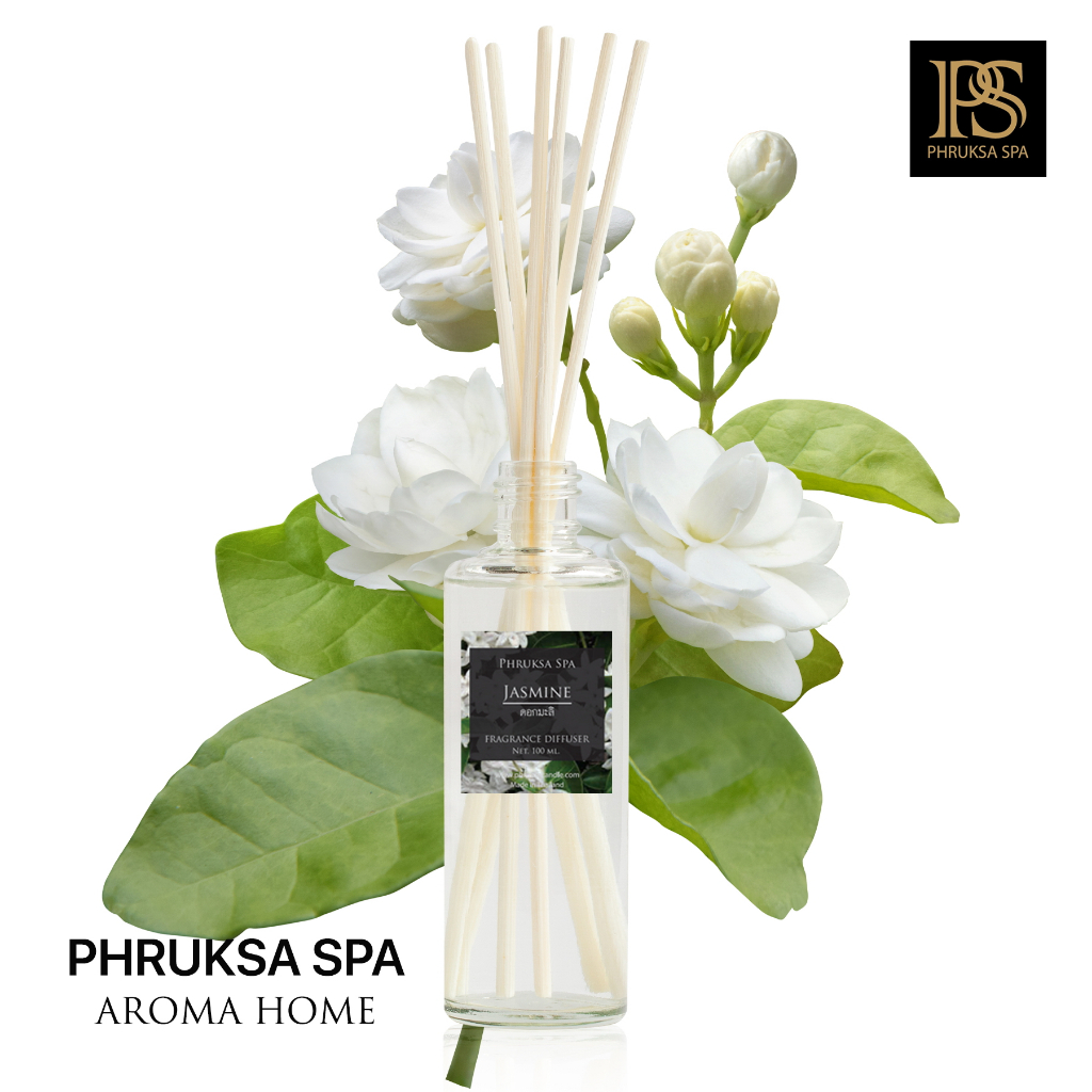 ก้านไม้หอมปรับอากาศ พฤกษา สปา (Phruksa Spa Reed Diffuser )ขนาด 100 mlน้ำหอมปรับอากาศ ฟรี!ก้านไม้หวาย