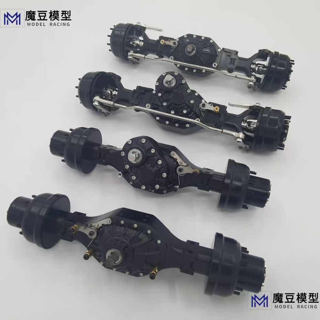 เพลารถบังคับ Aluminum Alloy CNC Deceleration Drive Differential Lock Axle for 1/14 Tamiya RC Truck Trailer