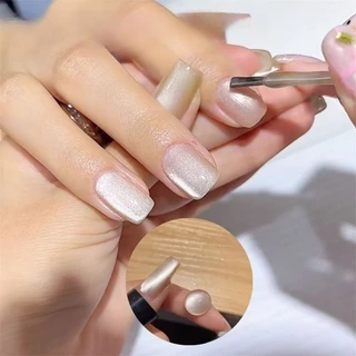 จัดส่งทันที ♡ U•Omeei ♡Jade cateye สีลูกแก้วซาติน ประกายละเอียด ดึงสีง่ายชัดสวย
