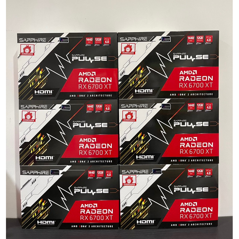 VGA (การ์ดแสดงผล) SAPPHIRE PULSE AMD RADEON RX 6700 XT - 12GB GDDR6 มือสอง ประกันศูนย์ไทย