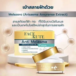 ครีมทาฝ้า ลดฝ้า กระ จุดด่างดำ หน้าขาว 15g Anti Melasma Cream // Alpha Arbutin 2.0%
