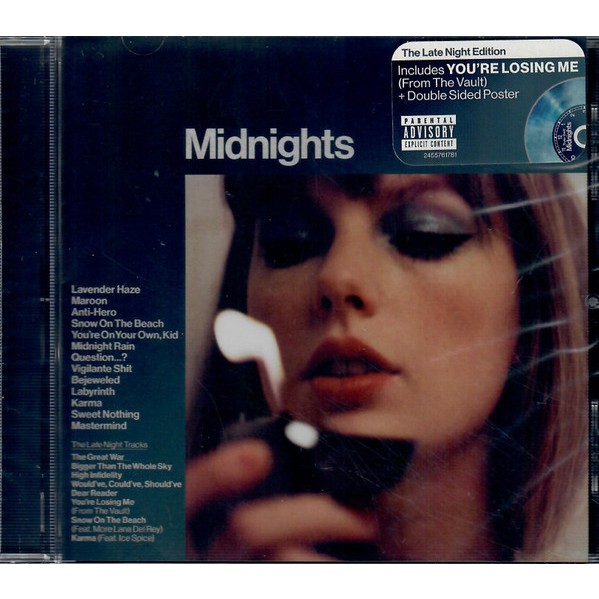 CD Taylor Swift – Midnights (The Late Night Edition) ***made in usa มือ1ซีลปิด