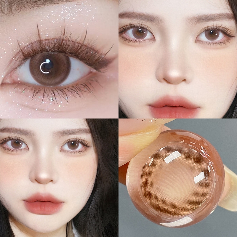 Midroo【COD】🍭คอนแทคเลนส์สี Brown Contact Lens รายเดือน1คู่ 14.0mm-14.5mm