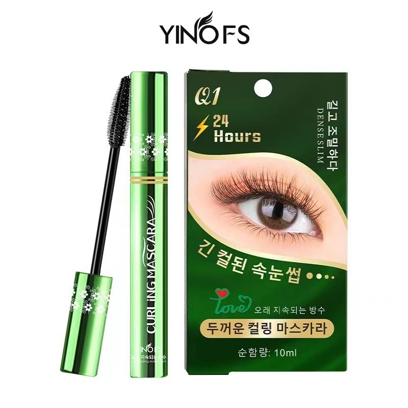 Yinofs (ของแท้)มาสคาร่าเขียว NO.2688 ขนตางอน ขนตายาวกันน้ำติดทน  / อายไลเนอร์เขียว NO.2699 หัวแปรงเล็กกรีดง่าย แห้งไว