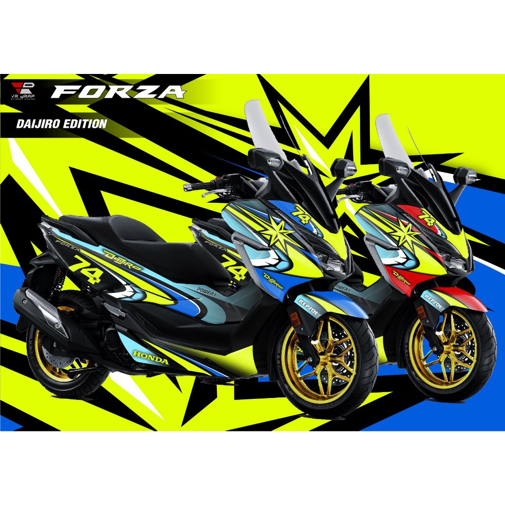 สติ๊กเกอร์ Honda Forza 300 ลาย daijiro