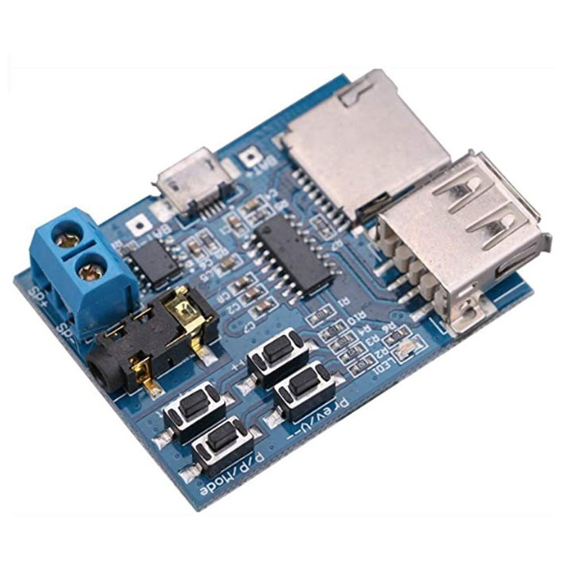 TF Card U Disk MP3 Format Decoder Board Audio Decoding Module With Amplifier