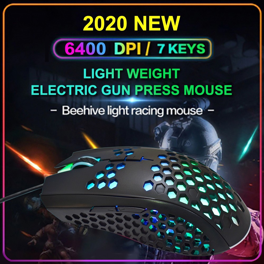 OKER เมาส์เกมมิ่ง (MACRO USB) E-SPORTS GAMING 7D (6400DPI) USB2.0/1.1 (รุ่นGM-56)
