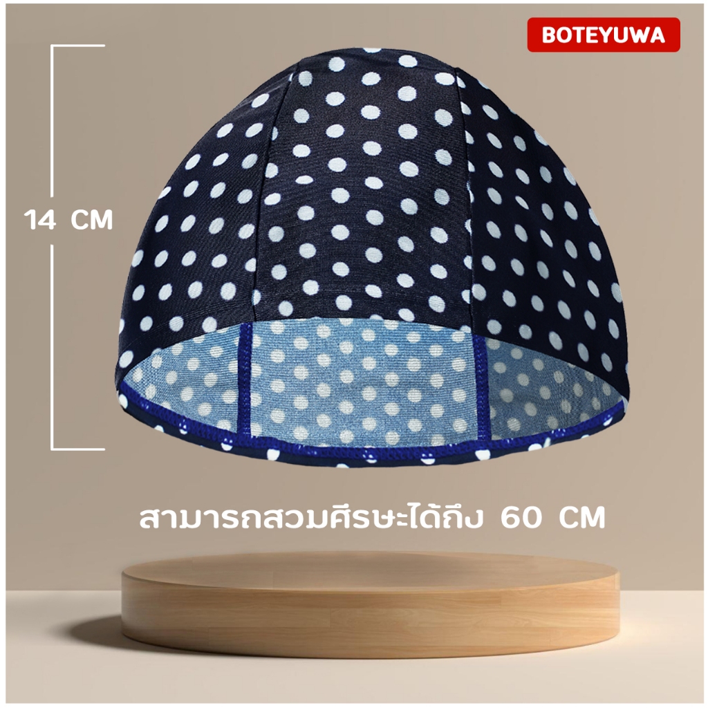 หมวกว่ายน้ำผู้ใหญ่ สีพื้นมีลวดลาย ผ้าแห้งเร็ว ใส่ได้ทั้งผู้ชายและผู้หญิง รัดแน่นกระชับศีรษะ รุ่นสกีนลาย