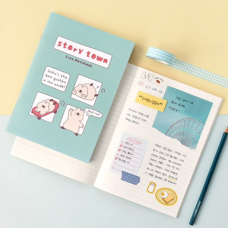 Storytown Afternoon Line Notebook A5 สมุดโน้ตมีเส้น