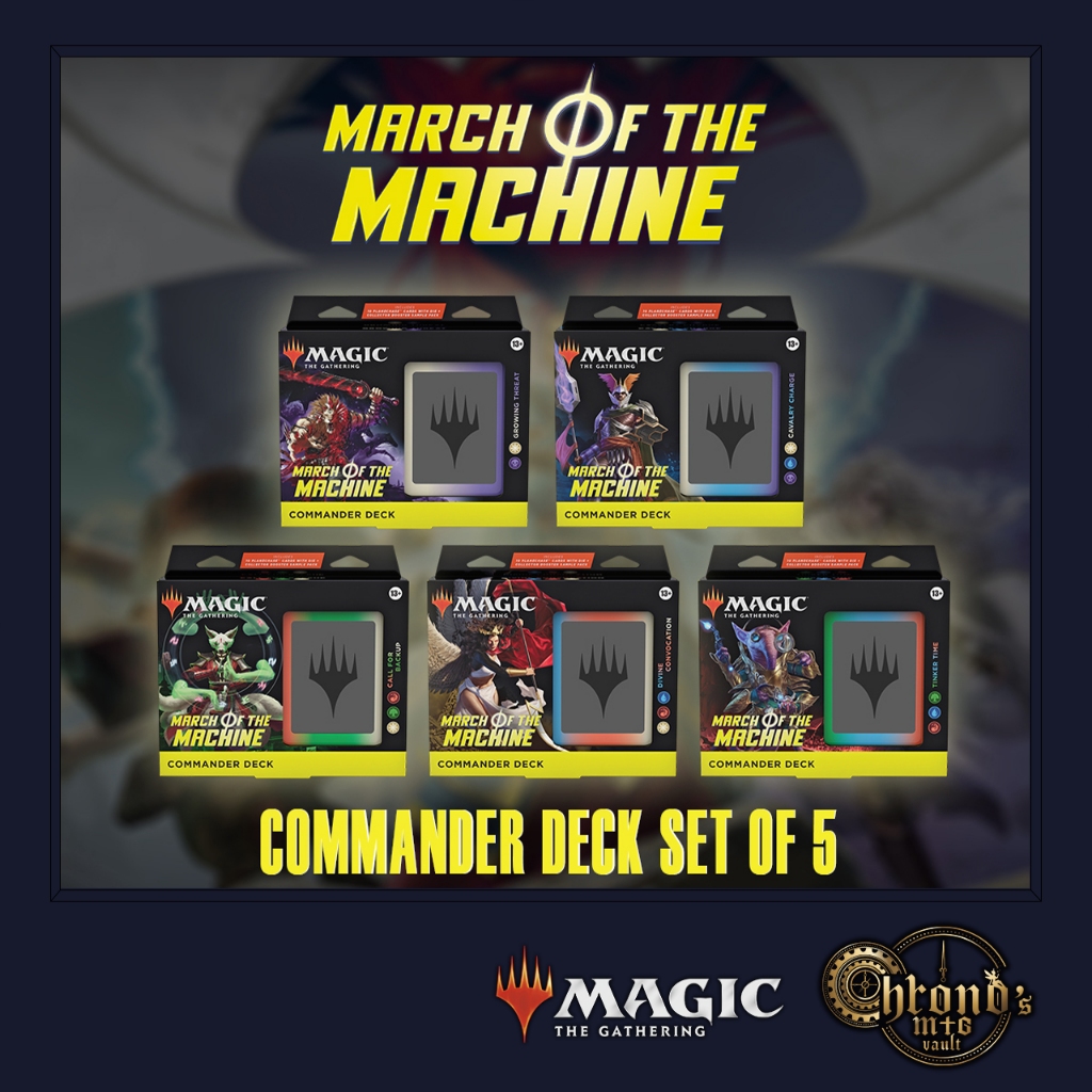 [MTG] The Gathering March of the Machine Commander Deck Set of 5