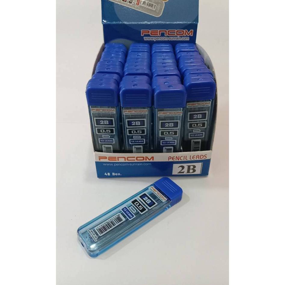 ไส้ดินสอกด 2B 0.5 มม. Pencom MPLRF-2B (1x12)