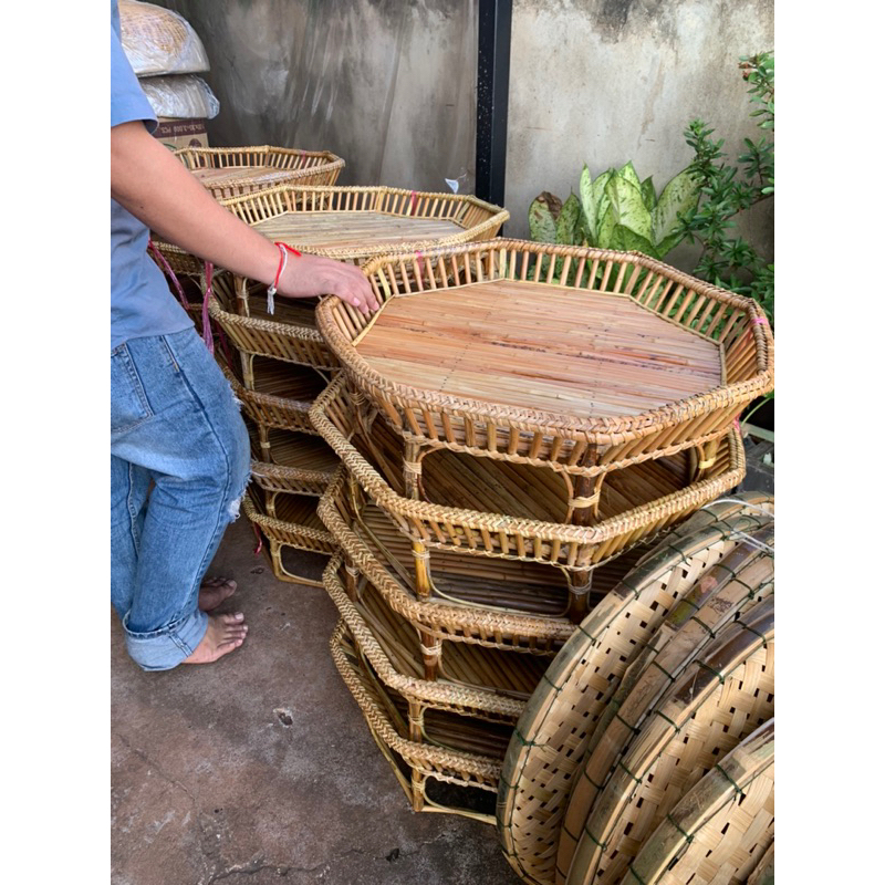 ขันโตกงานดี พร้อมส่งหวายขาวสวย ๆ ขนาด 13 / 24 นิ้ว