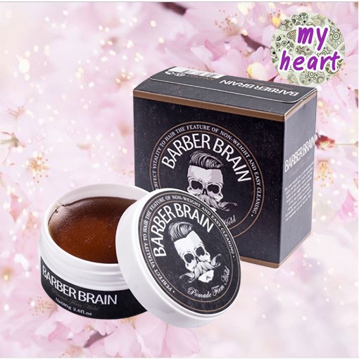 BARBER BRAIN Pomade Firm Hold 80 g แว๊กซ์จัดแต่งทรงผมผู้ชายแท้