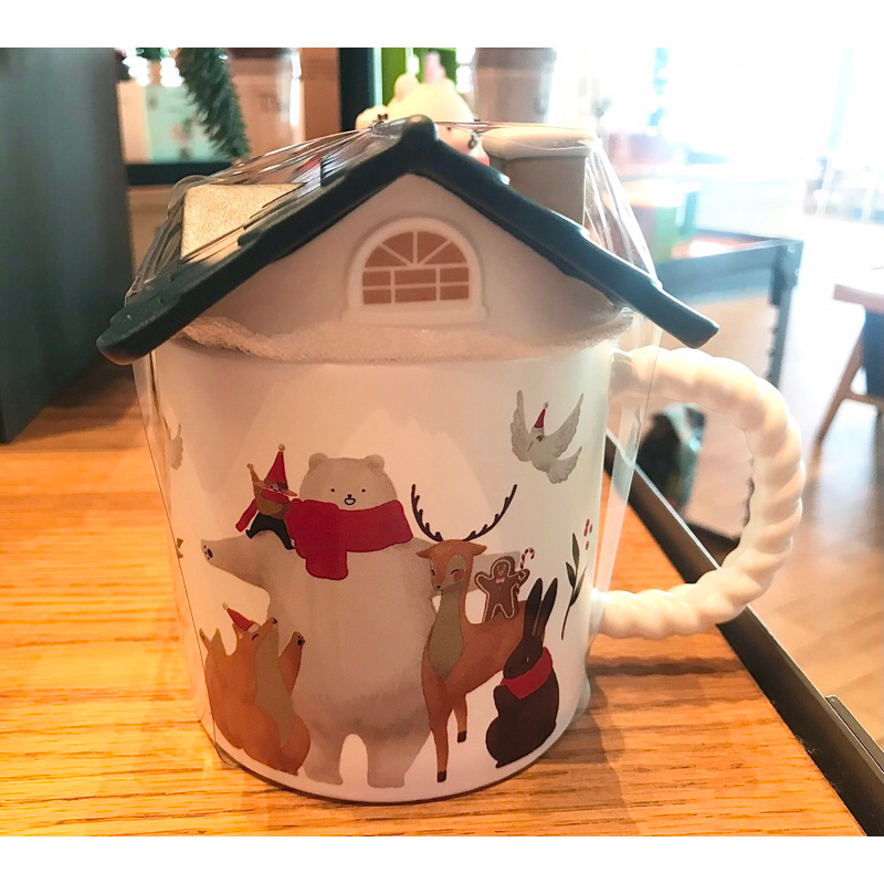 Starbucks Thailand Holiday House With Rooftop Lid Mug