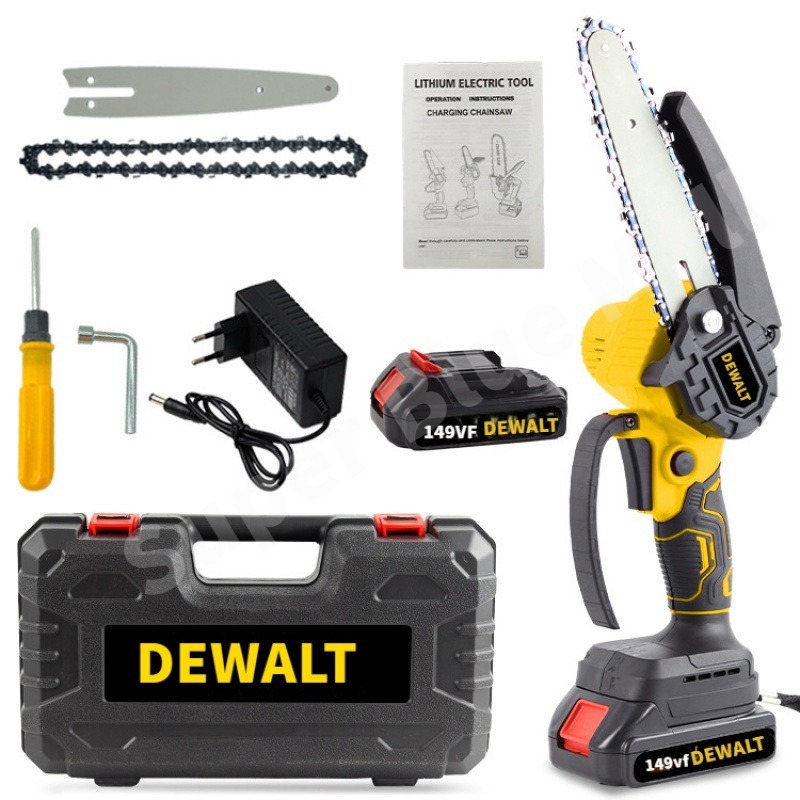 DEWALT 6 นิ้ว เลื่อยไฟฟ้าไร้สาย เลื่อยโซ่ไร้สาย เลื่อยไฟฟ้า 149Vเลื่อยตัดกิ่งไฟฟ้า