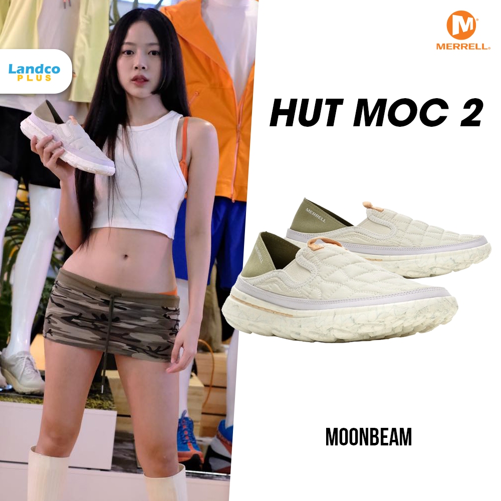 Merrell เมอเรล รองเท้าผ้าใบ W Hut Moc 2 Moonbeam J006208 (3290)