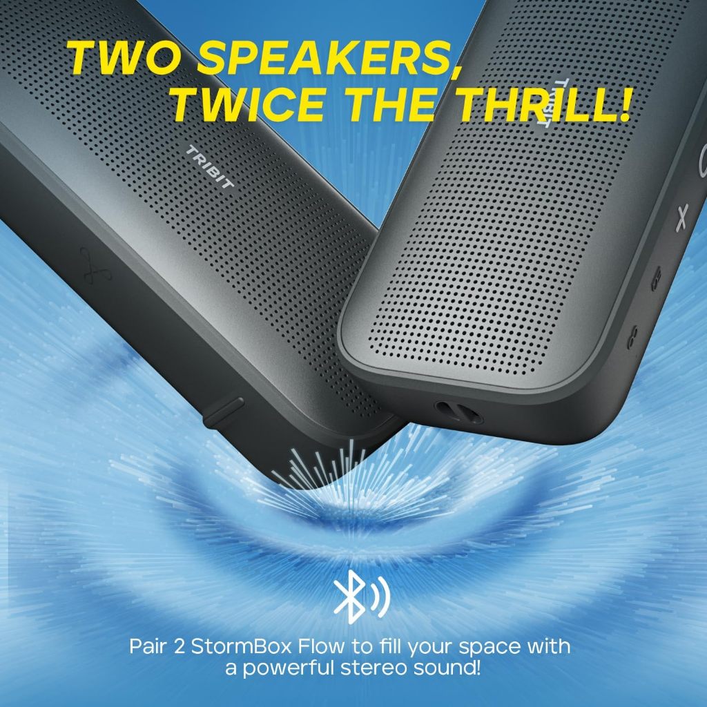 🇹🇭ประกันศูนย์ไทย 1 ปี Tribit StormBox Flow ลำโพงบลูทูธ Speaker 25W Bluetooth 5.3 IP67 XBass Tuning DSP เบสทรงพลัง ปรับEQ