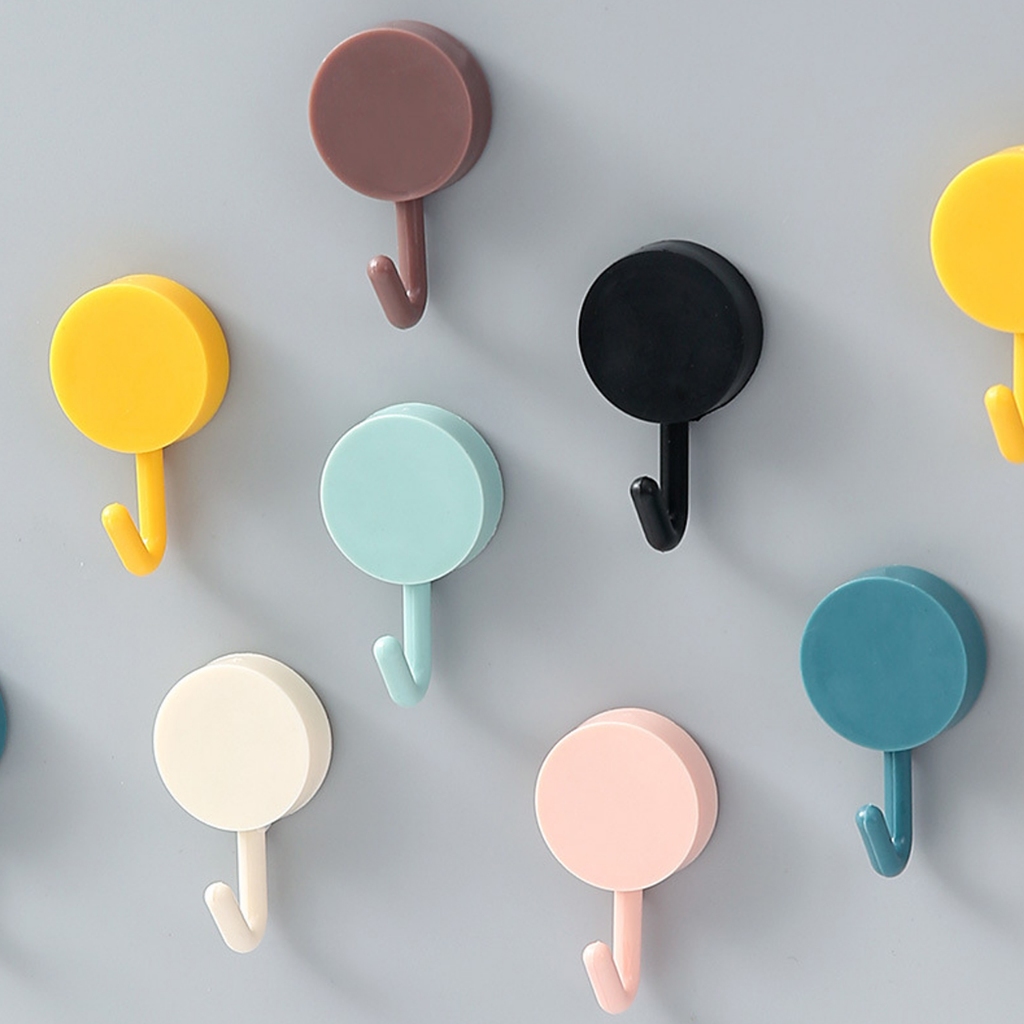 ตะขอแขวน ตะขอติดผนัง wall hook ตะขอแปะผนัง ยกโหล 12ชิ้น 24ชิ้น 36ชิ้น ไม่ต้องเจาะผนัง สุ่มสี Simple