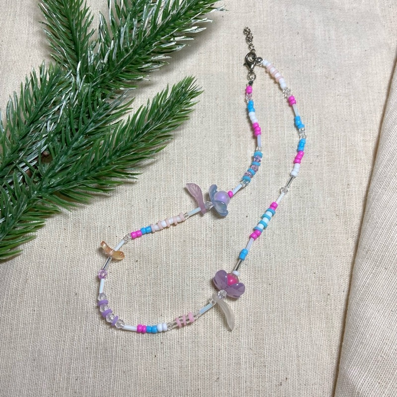 💐 สร้อยคอลูกปัดแฮนด์เมด รุ่น Little bouquet🪻