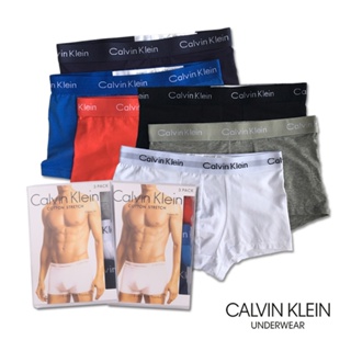ราคา🌟15DD1125🌟คาลวิน ไคลน์ Men Underwear กางเกงในชาย ck 1กล่อง 3ตัว กางเกงในแบรนด์แท้ ระบายอากาาศได้ดี