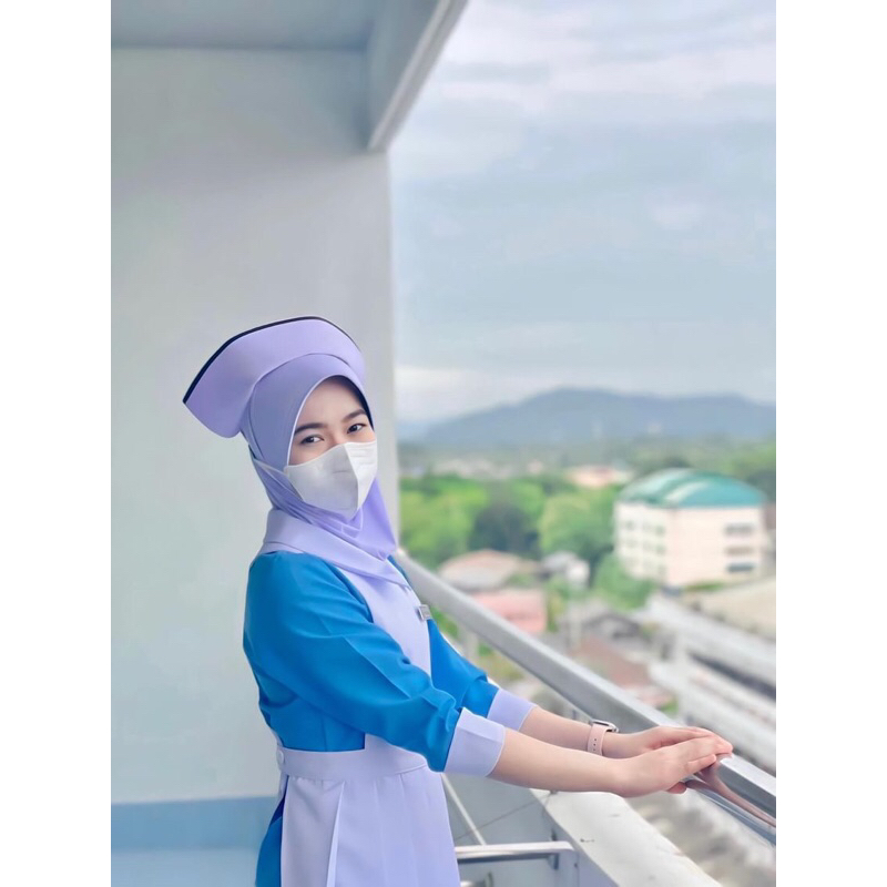 (Nunuh) ฮีญาบสวม ผ้าคลุมพยาบาล,เซเวน,พนังงาน😉