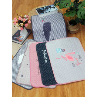 พรมเช็ดเท้าสไตล์วินเทจผลิตจากผ้าฝ้าย ซับน้ำได้ดีเยี่ยม