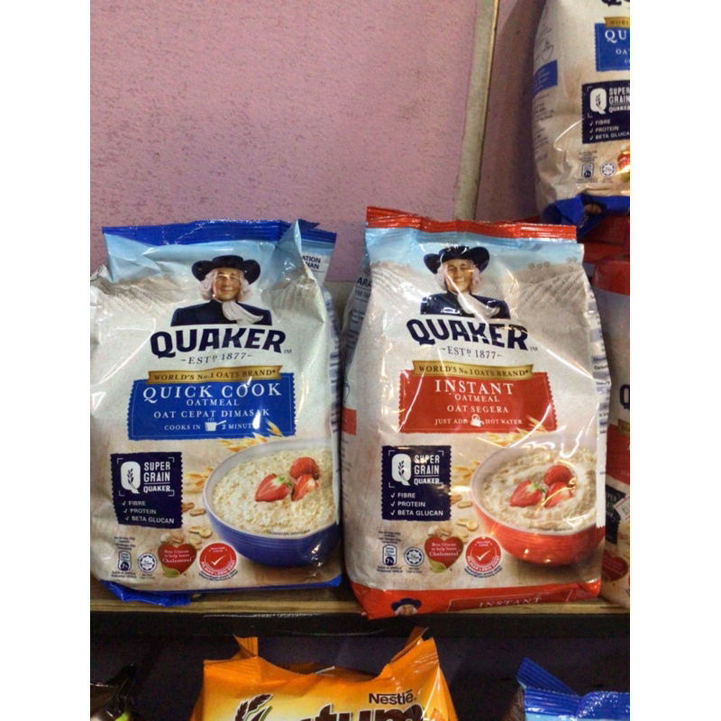 ข้าวโอ๊ตสำเร็จรูป Quaker lnstant Oatmeal ข้าวโอ๊ต 100 % ขนาด 800 กรัม ชนิดเติม