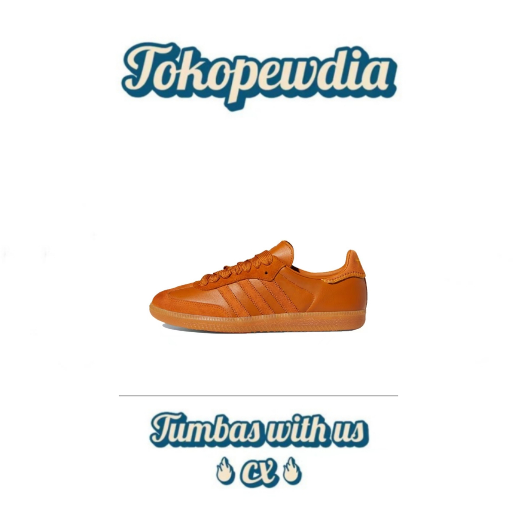 Jonah Hill xadidas origins Samba vintage casual low top board shoes for men and women Same Orange