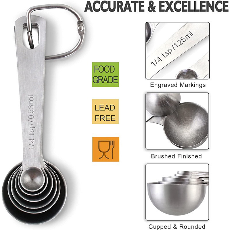 ช้อนตวง สแตนเลส ชิ้น Stainless Measuring Spoon