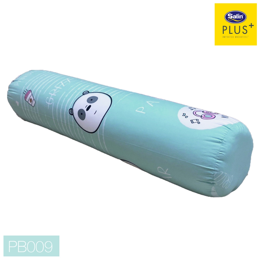 Satin Plus หมอนข้างใยสังเคราะห์ ขนาด 14" x 42" ลายการ์ตูนสุดน่ารัก