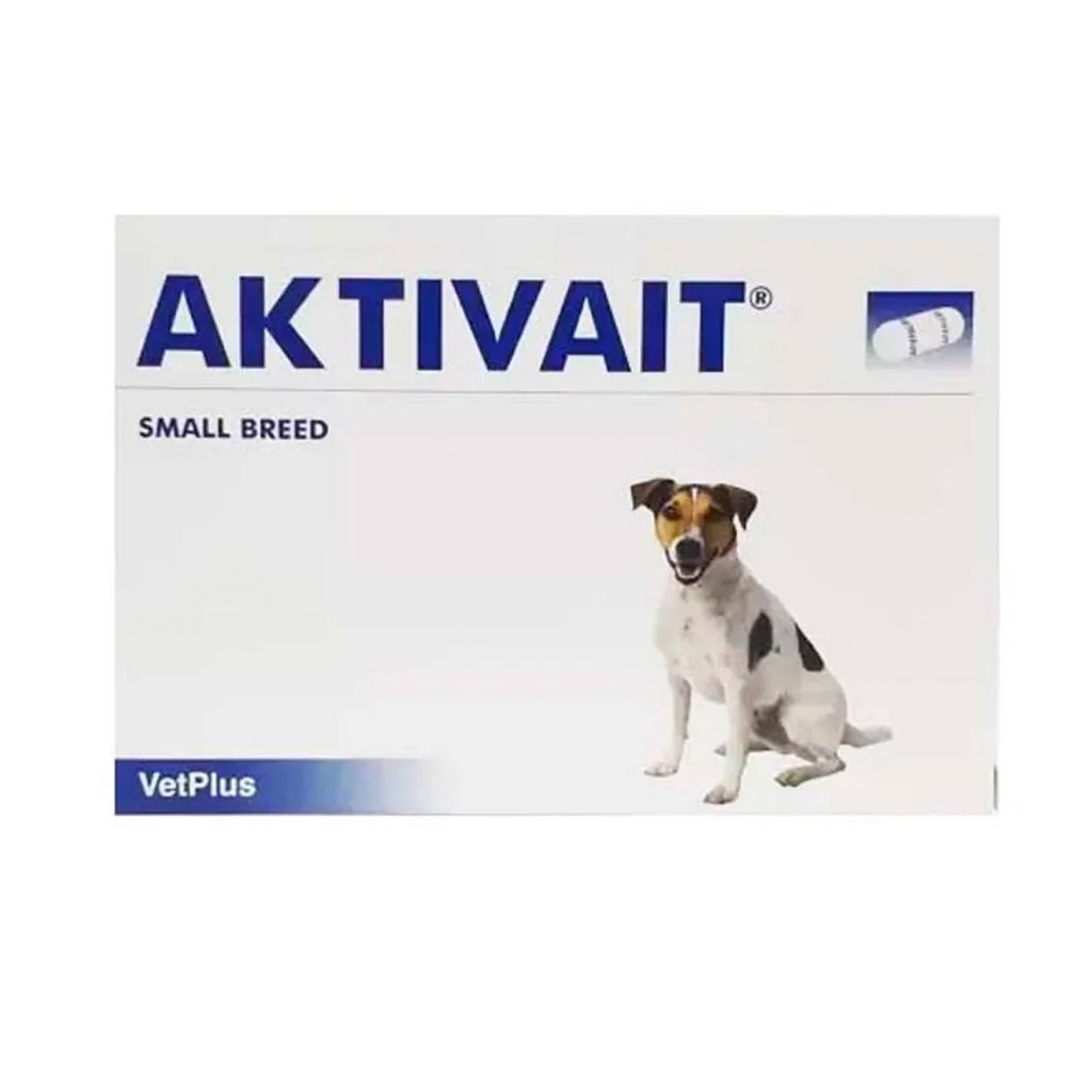 Aktivait Small Breed Exp.12/2026 อาหารเสริมบำรุงสมองและระบบประสาท สำหรับสุนัขพันธุ์เล็ก