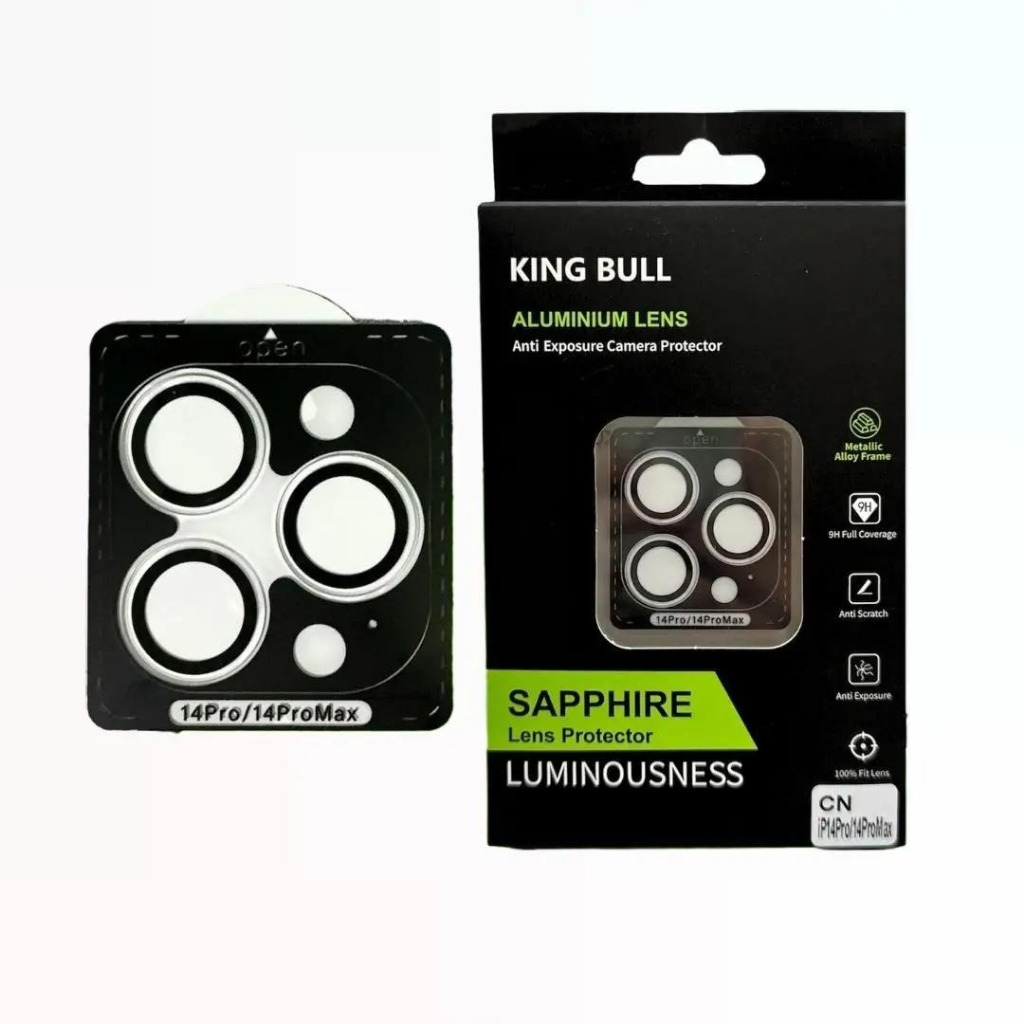 ฟิล์มกระจกเลนส์ใสกันรอยกล้องมือถือ Kingbull CN สำหรับ iPhone