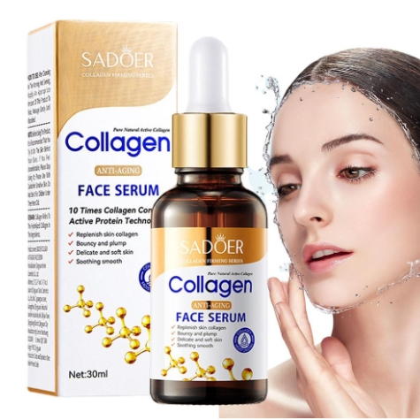 เซรั่มบำรุงผิวหน้า SADOER เอสเซ้นบํารุงผิวหน้า ขนาด 30ml. ขวดสีทองขาว
