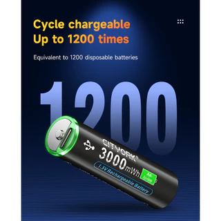 1.5v aa/aaa แบตเตอรี่แบบชาร์จ Type-C ชาร์จอินเตอร์เฟซ แบตเตอรี่แบบชาร์จ USB สำหรับอุปกรณ์ทั่วไป