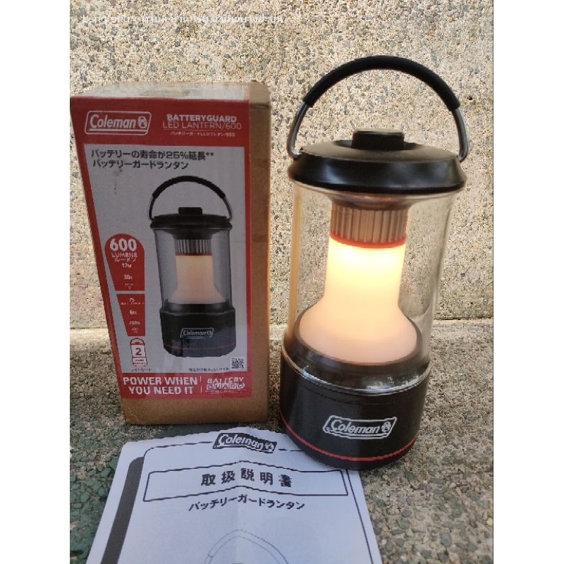 Coleman batteryguard LED lantern/600 lumens (สีดำ) #สินค้ามือสอง