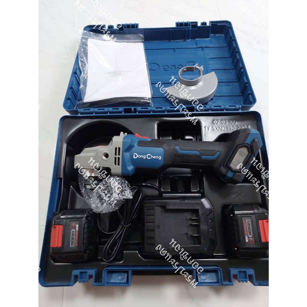 Dongcheng(DCดีจริง) DCSM03-100EM เครื่องเจียร์ไร้สาย 20 โวลท์ 4.0Ah ไร้แปรงถ่าน แบตเตอรี่แท้