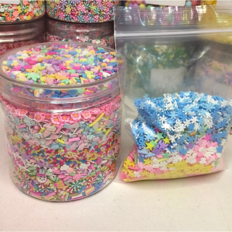 ขายส่ง ฟีโม่ ไข่มุก กลิสเตอร์ 300 กรัม แถมกระปุก ขนาด 300 ml คละลายได้ 10 ลายจ้า