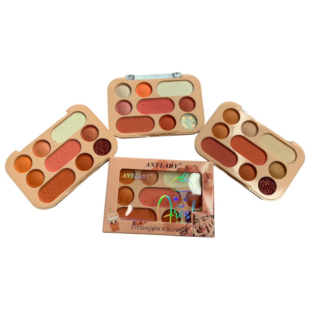 ราคาส่ง พาเลตต์แต่งหน้ามัติฟังชั่น อายแชโดว์+บลัชออน+ไฮไลท์ ANYLADY EYESHADOW & BLUSHER  No.8131