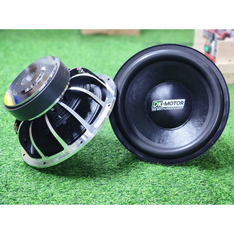 ซับ12นิ้ว โม ลำโพงซับ12นิ้ว DK MOTOR งานไทย แม่เหล็ก180mm หนา20mm 2ก้อน วอยส์75mm *โครงดำ กลึงเงา* ลำโพงซับรถยนต์ (1ดอก)
