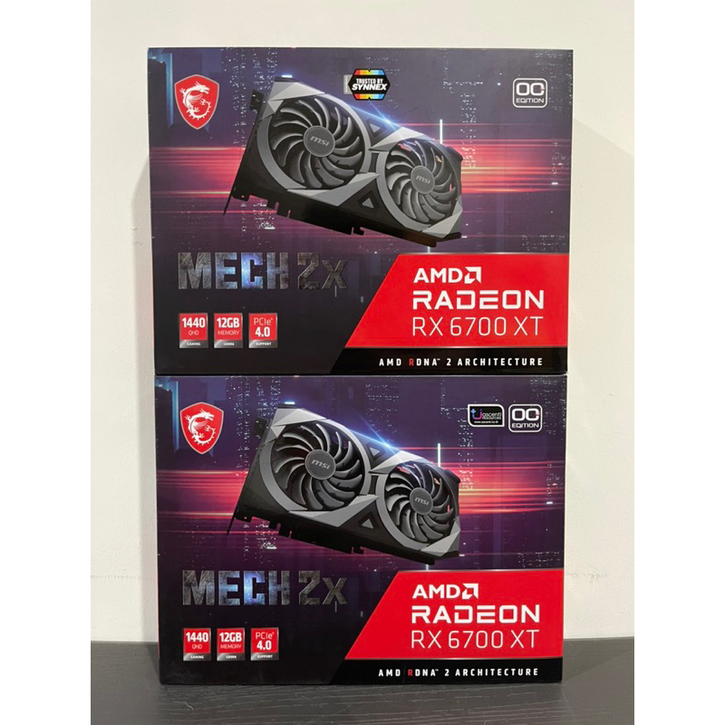 VGA (การ์ดแสดงผล) MSI RADEON RX 6700 XT MECH 2X 12G - 12GB GDDR6 มือสอง ประกันร้าน 3เดือน