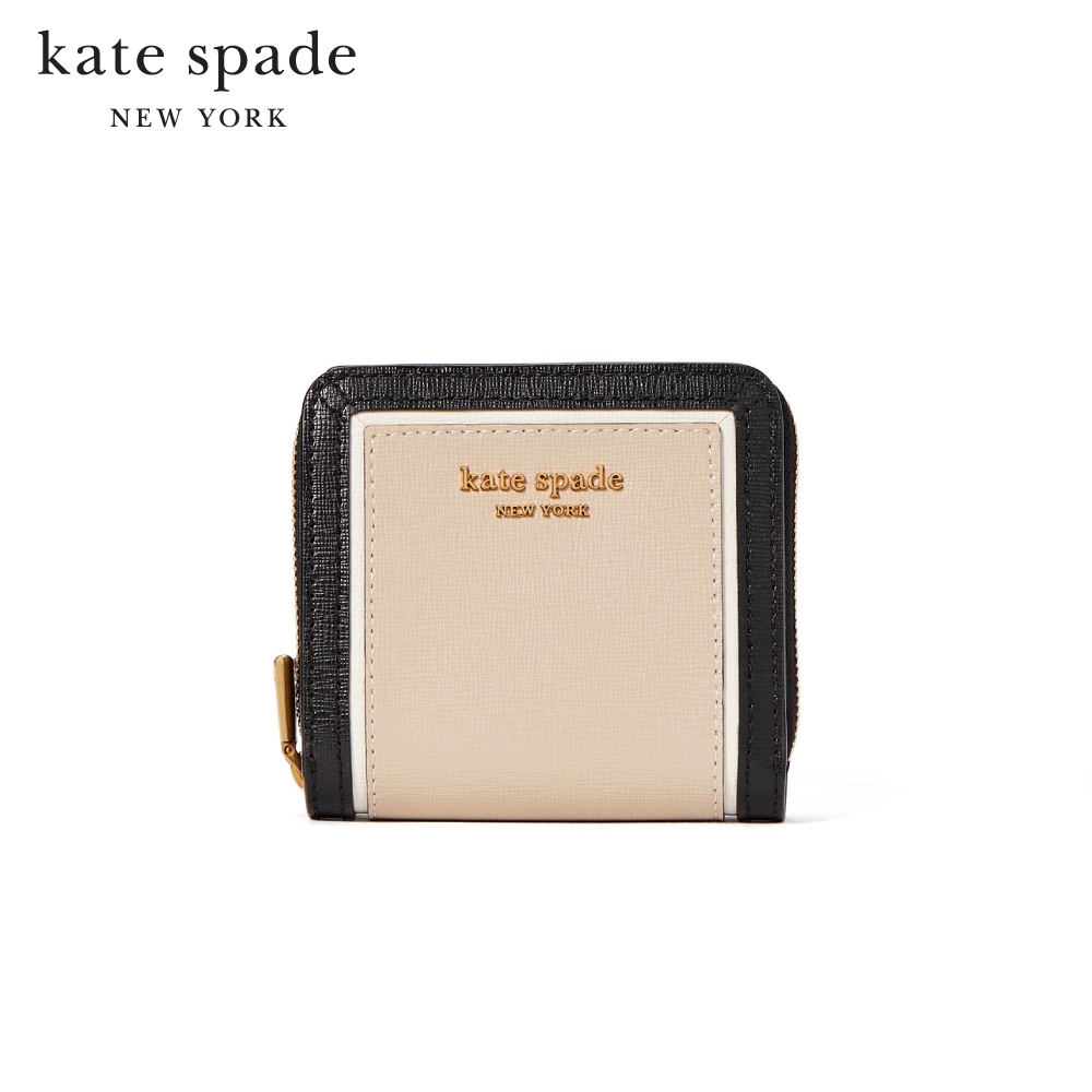 KATE SPADE NEW YORK MORGAN COLORBLOCKED SMALL COMPACT WALLET K8960 กระเป๋าสตางค์