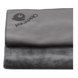 ผ้าเช็ดตู้ปลา AquaPro ทำความสะอาดตู้ปลา ผ้านาโนไฟเบอร์+หนังกลับ 30x30 cm AquaPro