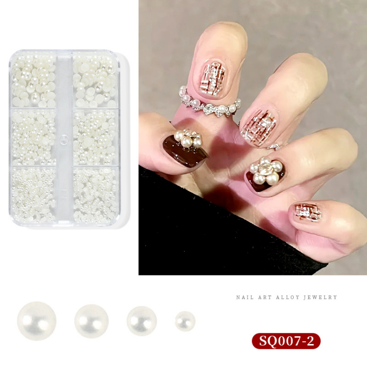 รวมอะไหล่ จิวมุก โบว์ จิวกุหลาบ ลูกปัด เฉดสีขาวมุก ออกแบบตกแต่งได้มากมาย - รูปที่ 2