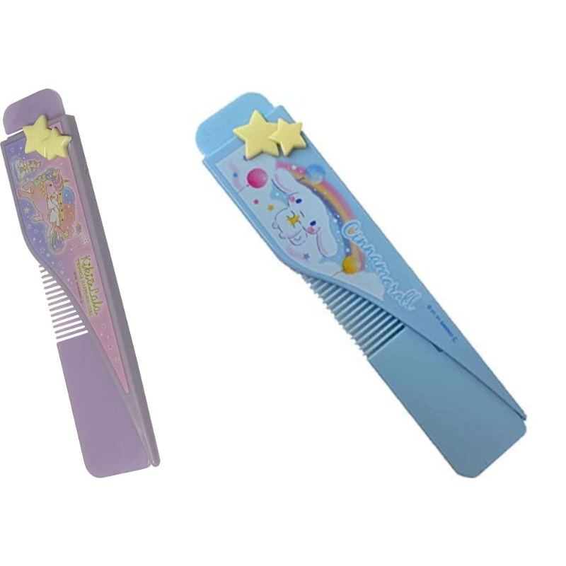 【Direct from Japan】Sanrio Sliding Comb Hand Hair Brushes Styling Tools (Little Twin Stars, Cinnamoroll)