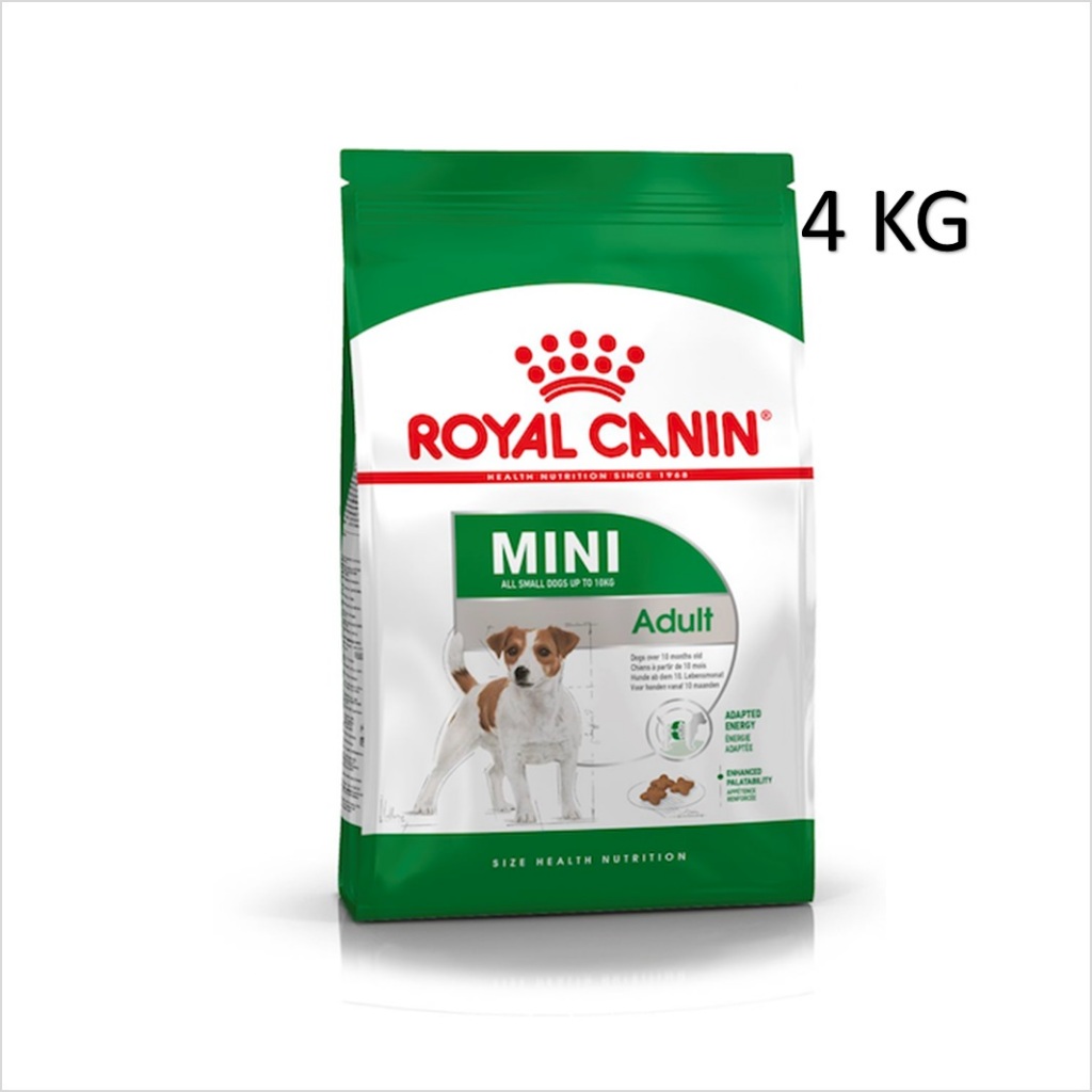 Royal Canin Mini Adult 4 KG Dog Dry Food อาหารเม็ด สุนัขโต พันธุ์เล็ก อาหารสุนัข