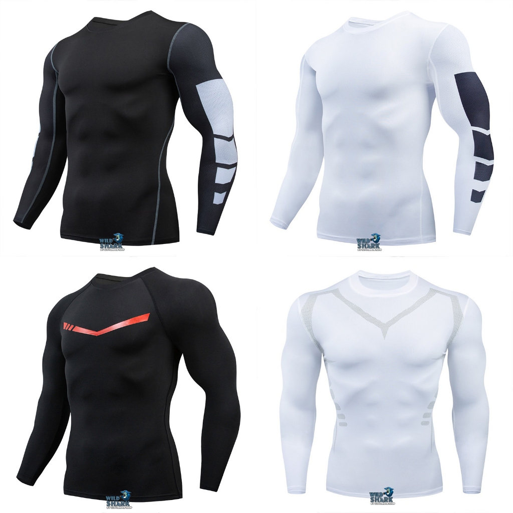 รุ่นใหม่2024 เสื้อรัดกล้ามเนื้อ แขนยาว1607 Pro Combat Running Shirt body fit แท้ สำหรับใส่ออกกำลังกา