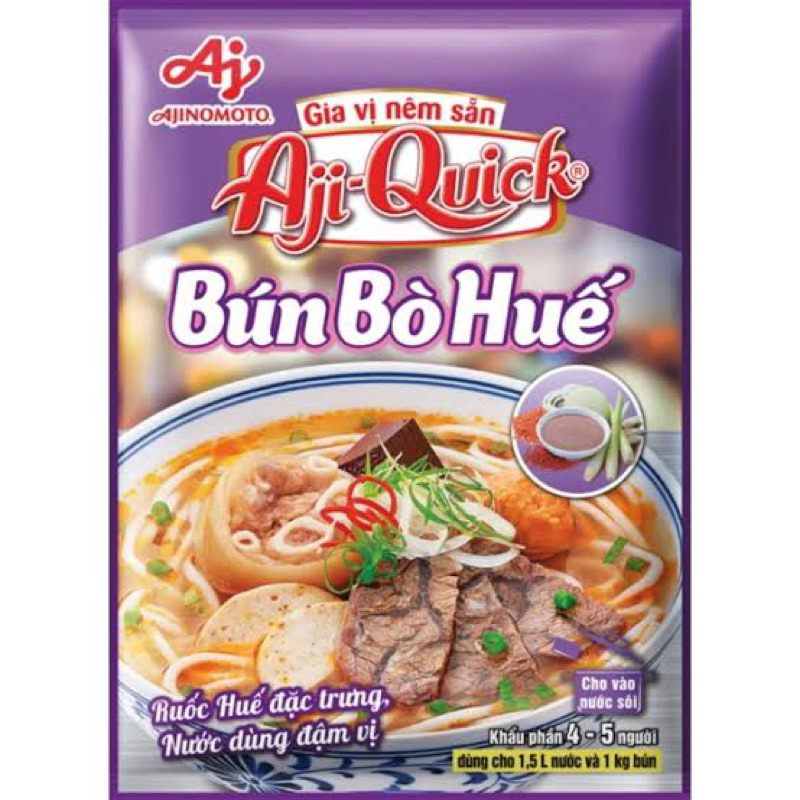 ผงปรุงรสบุ๋นบ่อ ขนาด 59 กรัม/ Aji Quick Bún bò 59 g.