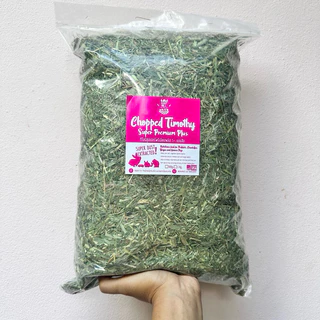 RabbitHill หญ้าทิมโมธีสับหยาบ 1kg.หญ้ากระต่ายเด็ก หญ้าแกสบี้อาหารเต่าบก