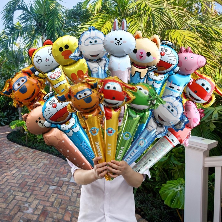 พร้อมส่ง รีวิวดีแน่นๆ 🌸🌸 ลูกโป่งฟอยล์การ์ตูน 🌸🌸 (1 ชุด 50 อัน คละแบบ) เป่าง่าย อยู่ทรง ตกแต่งเทศกาล จัดงาน ปาร์ตี้